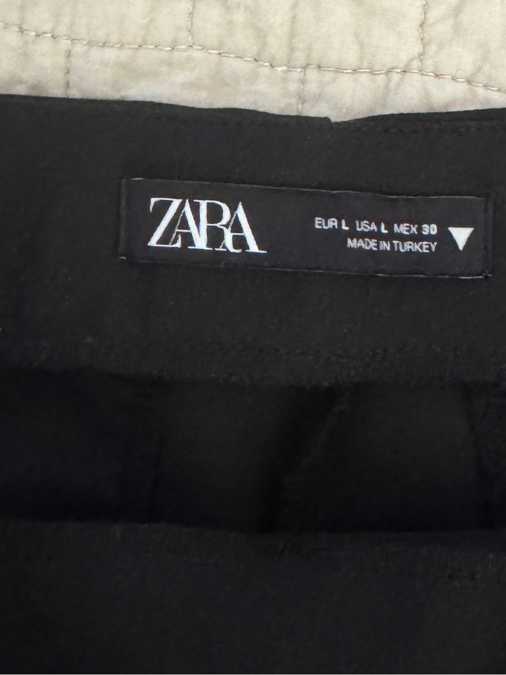 Zara solid black skort - Picture 4 of 4